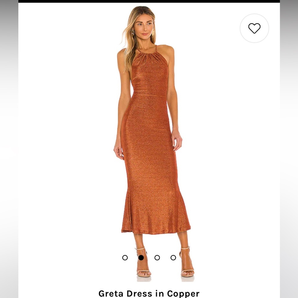 Misha Greta dress in copper